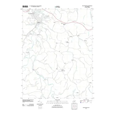 2011 Map of Buckhannon, 2011 Print