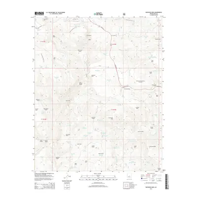 2014 Map of Buckhead Mesa, 2014 Print