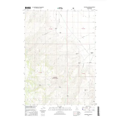 2017 Map of Buckhorn Canyon, 2017 Print