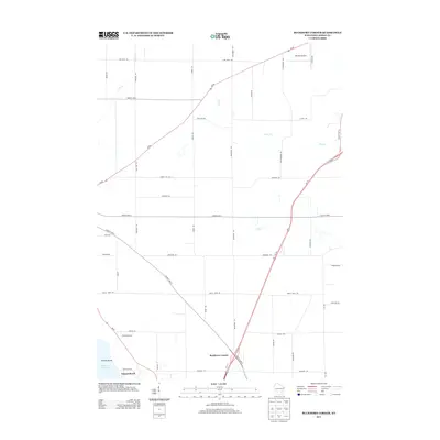 2013 Map of Buckhorn Corner, 2013 Print