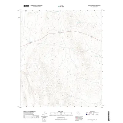 2019 Map of Buckhorn Draw West, 2019 Print
