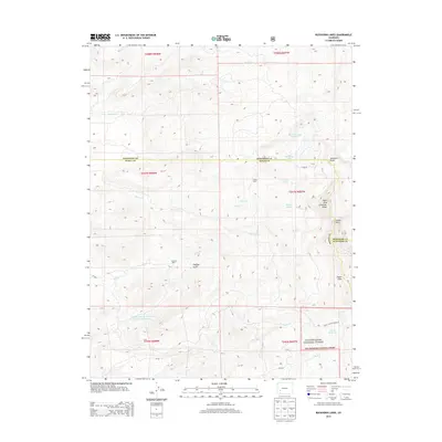 2013 Map of Buckhorn Lakes, 2013 Print