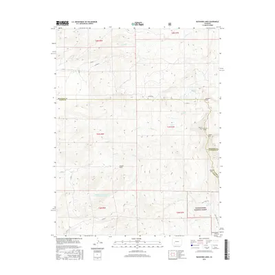 2016 Map of Buckhorn Lakes, 2016 Print