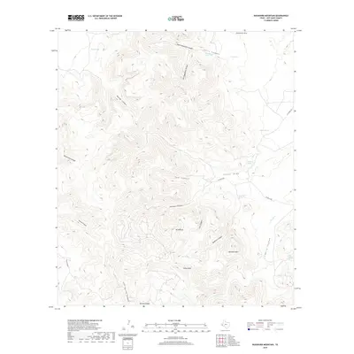 2019 Map of Buckhorn Mountain, 2019 Print