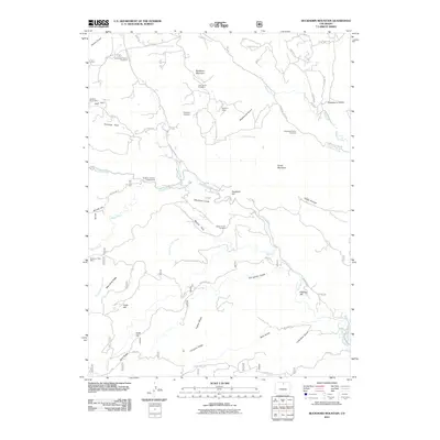2011 Map of Buckhorn Mountain, 2011 Print
