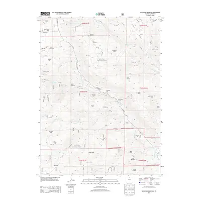 2013 Map of Buckhorn Mountain, 2013 Print