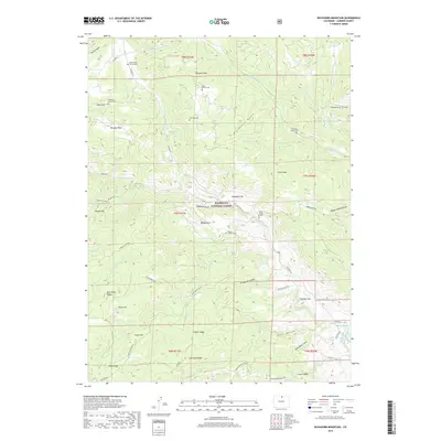 2019 Map of Buckhorn Mountain, 2019 Print