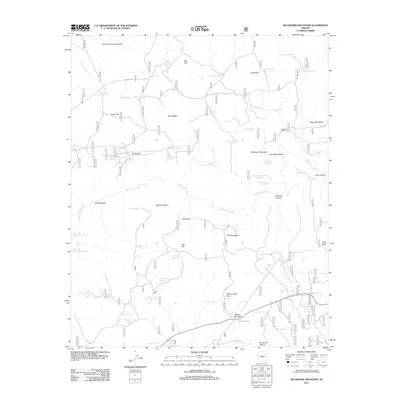 2011 Map of Buckhorn Mountain, 2011 Print