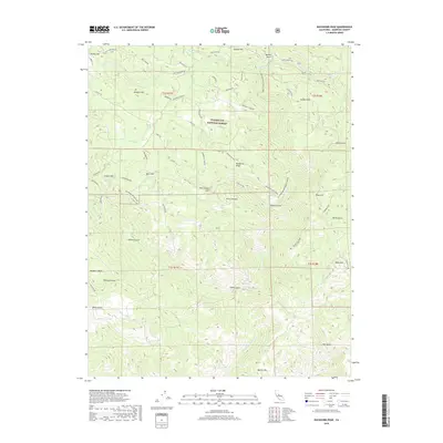 2018 Map of Buckhorn Peak, 2018 Print