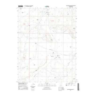 2017 Map of Buckhorn Reservoir, 2017 Print