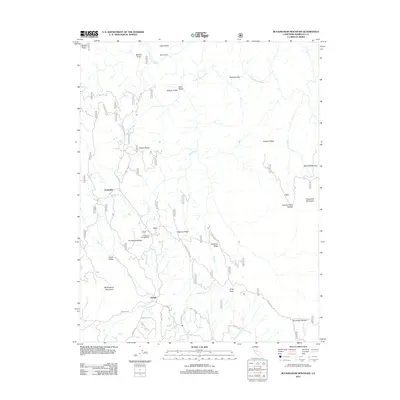 2012 Map of Buckingham Mountain, 2012 Print