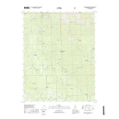 2018 Map of Buckingham Mountain, 2018 Print