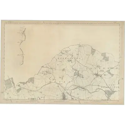 1881 Map of Buckinghamshire II (inset III), 1885 Print