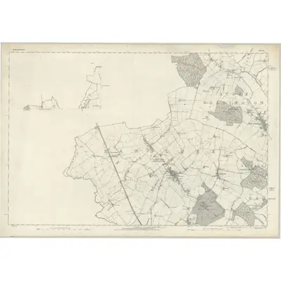 1881 Map of Buckinghamshire IV (inset I), 1885 Print