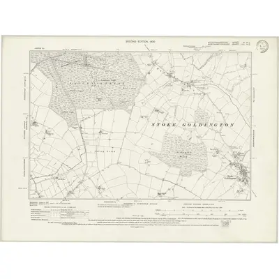 1950 Map of Buckinghamshire IV.NE, 1952 Print