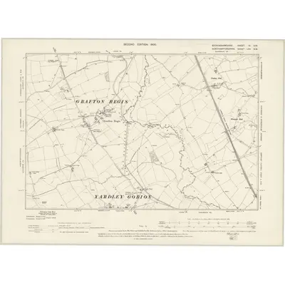 1898 Map of Buckinghamshire IV.SW, 1900 Print