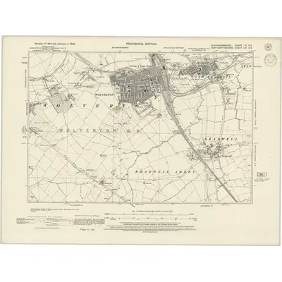 1938 Map of Buckinghamshire IX.SE, 1944 Print