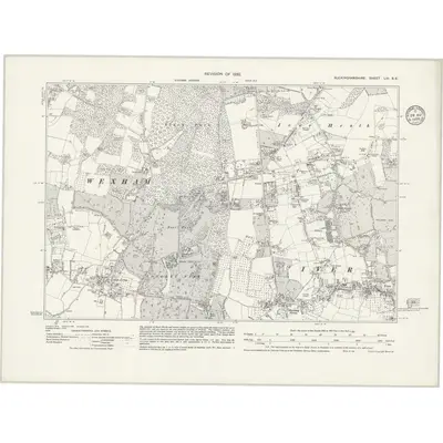 1932 Map of Buckinghamshire LIII.SE