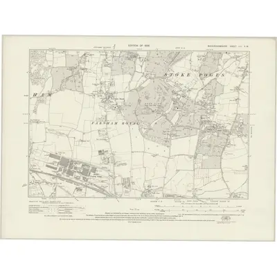 1923 Map of Buckinghamshire LIII.SW, 1926 Print