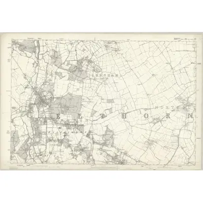 1875 Map of Buckinghamshire LIV, 1881 Print