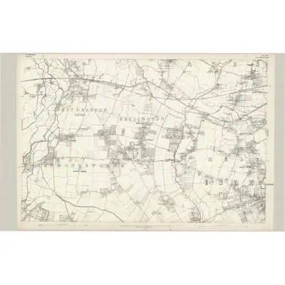1862 Map of Buckinghamshire LVII, 1881 Print