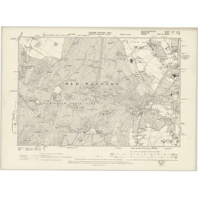 1898 Map of Buckinghamshire LVIII.NW, 1900 Print