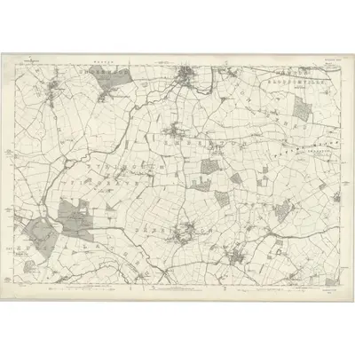 1881 Map of Buckinghamshire V, 1885 Print