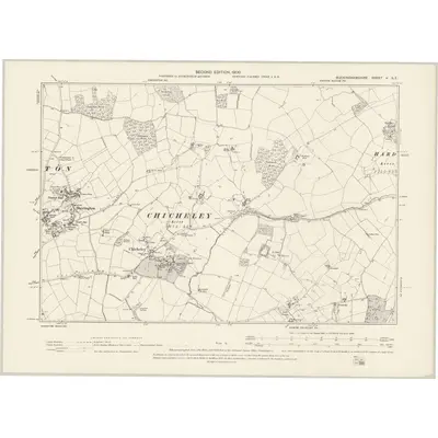 1899 Map of Buckinghamshire V.SE, 1900 Print
