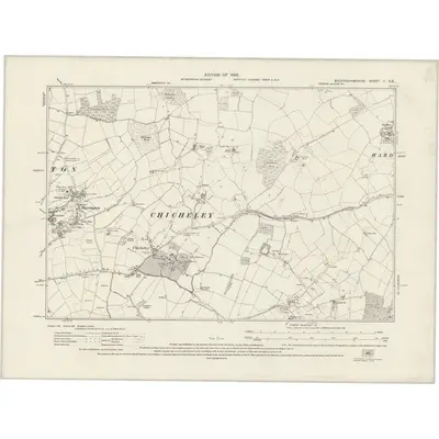 1924 Map of Buckinghamshire V.SE, 1926 Print