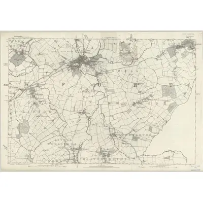 1881 Map of Buckinghamshire X, 1886 Print