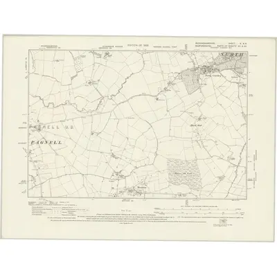 1924 Map of Buckinghamshire X.NE, 1926 Print