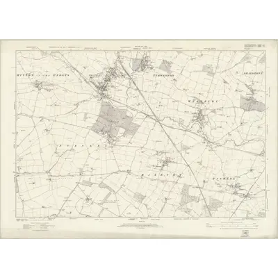 1920 Map of Buckinghamshire XII, 1923 Print