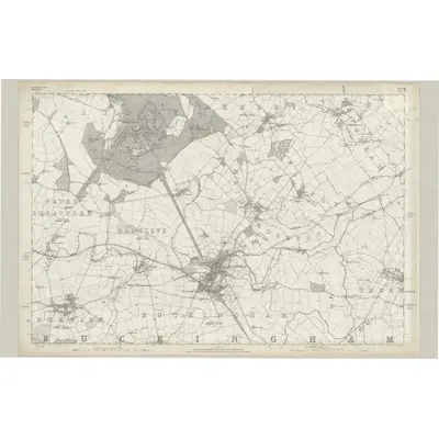1880 Map of Buckinghamshire XIII, 1885 Print
