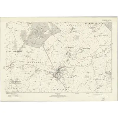 1920 Map of Buckinghamshire XIII, 1923 Print