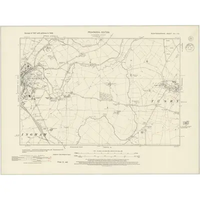 1938 Map of Buckinghamshire XIII.SE, 1944 Print
