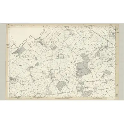 1880 Map of Buckinghamshire XIV, 1885 Print