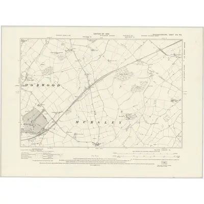 1923 Map of Buckinghamshire XIX.NE, 1926 Print