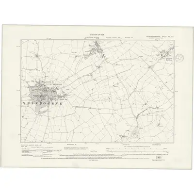 1923 Map of Buckinghamshire XIX.SE, 1937 Print