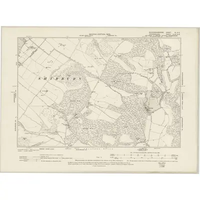 1897 Map of Buckinghamshire XL.SE, 1900 Print