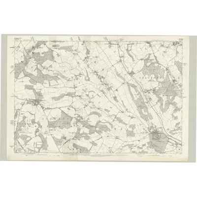 1874 Map of Buckinghamshire XLI, 1885 Print