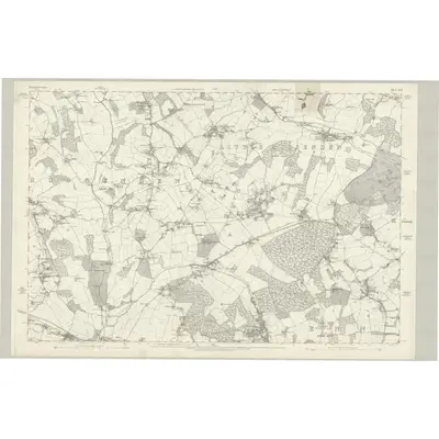 1874 Map of Buckinghamshire XLII, 1883 Print