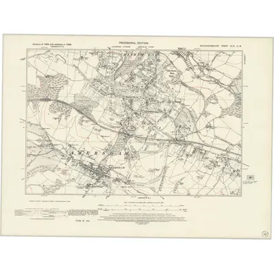 1938 Map of Buckinghamshire XLIII.NW, 1951 Print