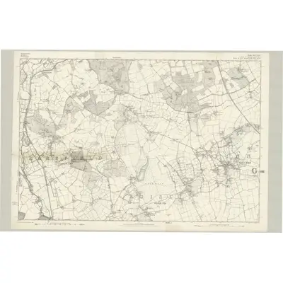 1872 Map of Buckinghamshire XLIX, 1876 Print