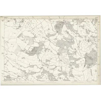 1876 Map of Buckinghamshire XLV, 1883 Print
