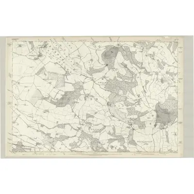 1876 Map of Buckinghamshire XLV, 1883 Print