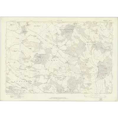 1918 Map of Buckinghamshire XLV, 1922 Print