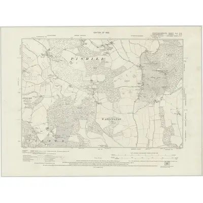 1918 Map of Buckinghamshire XLV.SE, 1922 Print