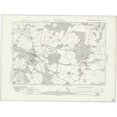 1919 Map of Buckinghamshire XLVI.NE, 1941 Print