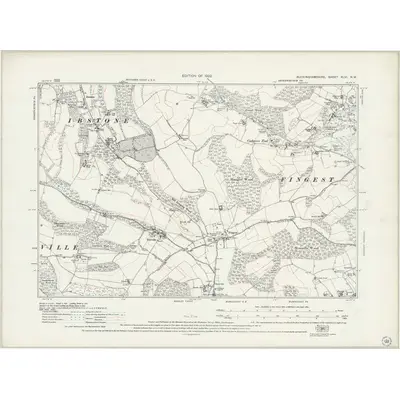 1919 Map of Buckinghamshire XLVI.NW, 1941 Print