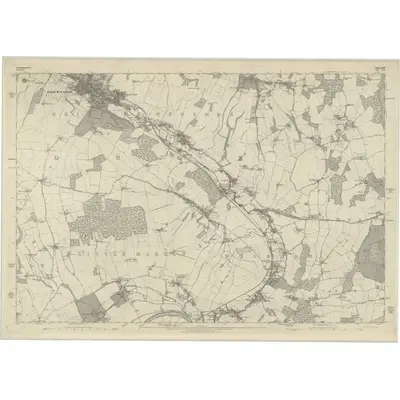 1875 Map of Buckinghamshire XLVII, 1883 Print